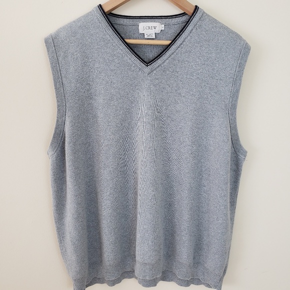 J. Crew Sweaters J Crew Mens Sweater Vest Preppy Gray Size Large